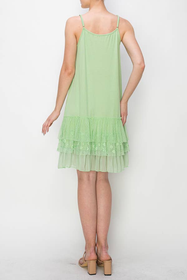 Origami Apparel ~  Lace and Crochet inspired - OLS-4672 APPLE GREEN