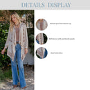 Young Threads - Artisan Plush Knit Kimono Shrug with Handcrafted Embroidery