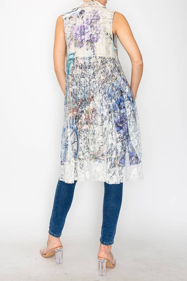 Origami Apparel ~  Lace and Crochet inspired - OLS-4524IV-BIRD