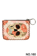 Ole - Floral Skull Printed Coin Purse HB0665 - NO.160