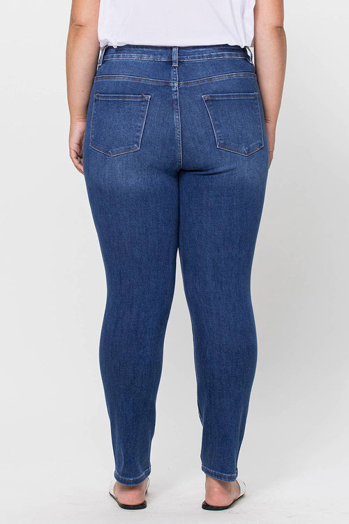 VERVET by FLYING MONKEY - PLUS SIZE HIGH RISE SKINNY JEAN V2423M-P