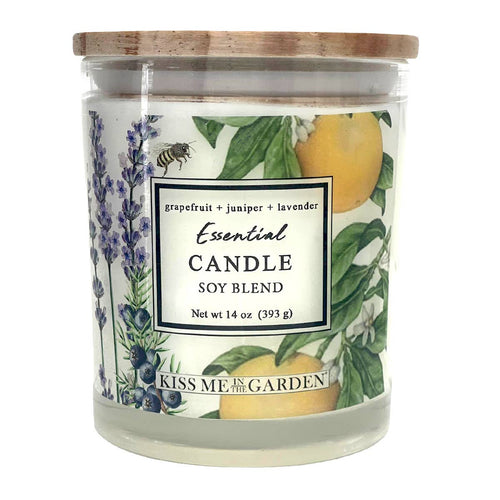 Kiss Me in the Garden - Grapefruit Candle 14 oz glass
