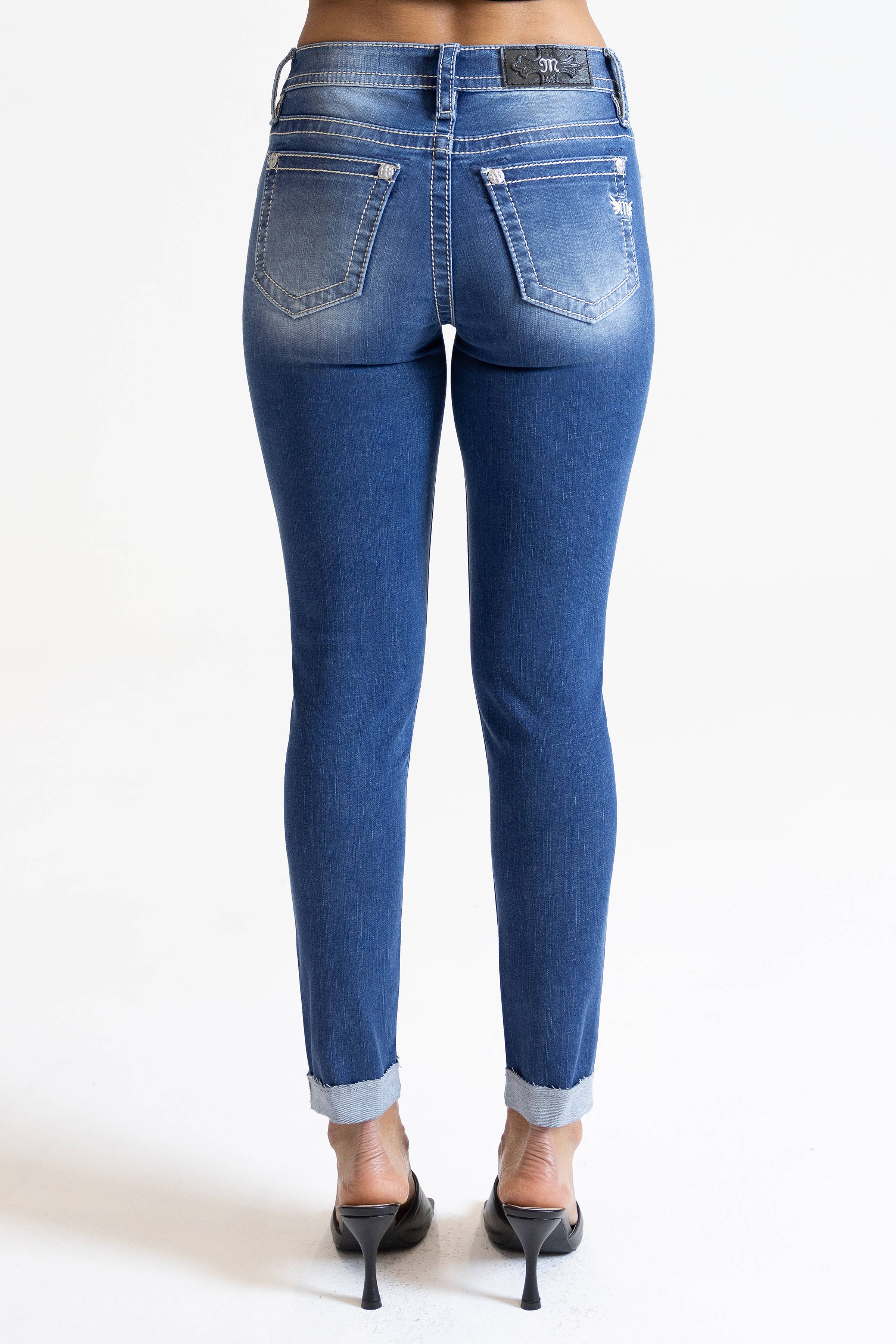 Miss Me - M3636AK98- midrise ankle skinny jeans