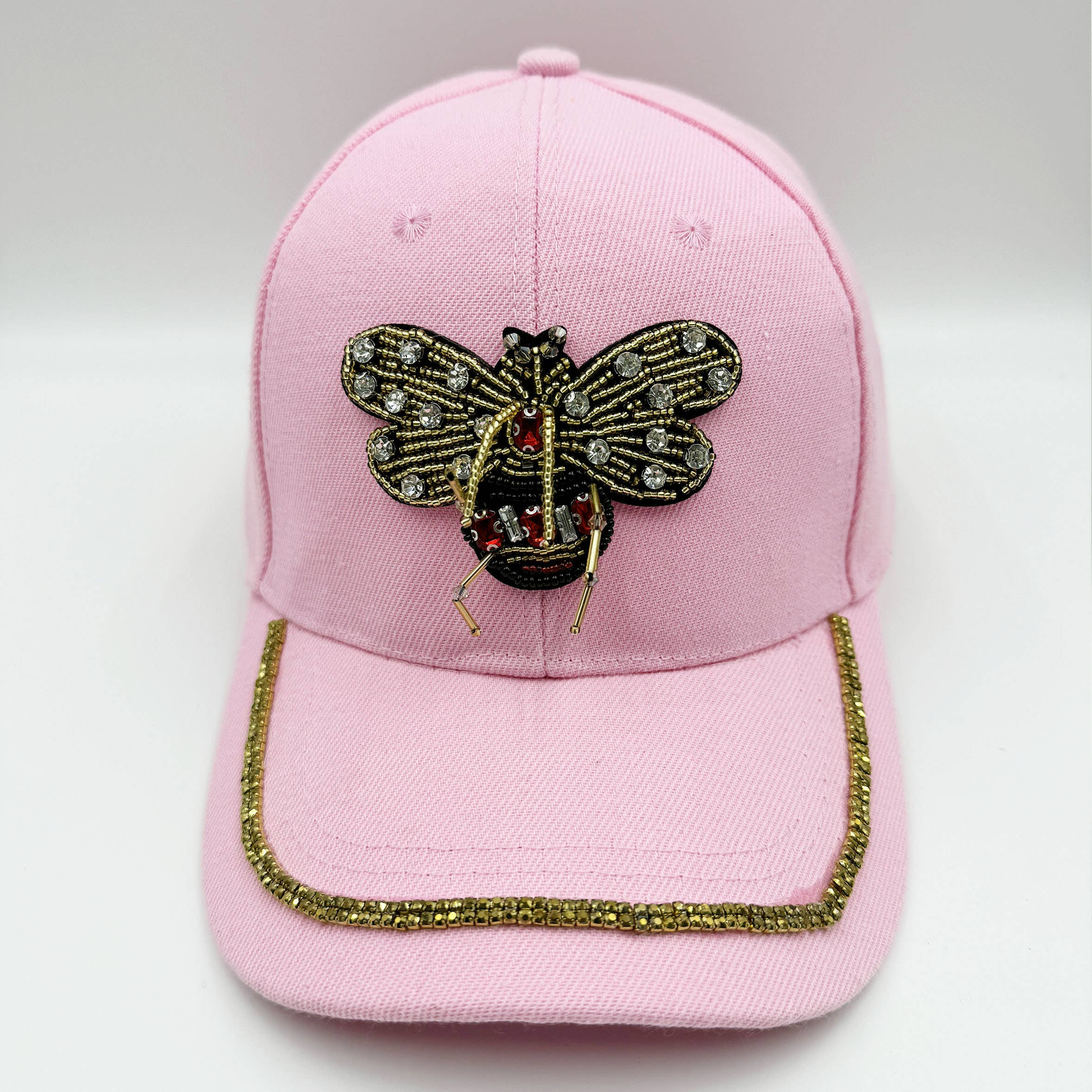 Ole - Bee Seed Bead Rhinestone Cap C0798