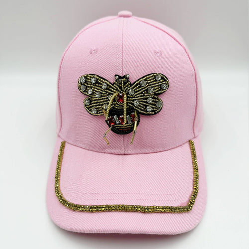 Ole - Bee Seed Bead Rhinestone Cap C0798
