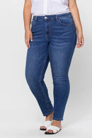VERVET by FLYING MONKEY - PLUS SIZE HIGH RISE SKINNY JEAN V2423M-P