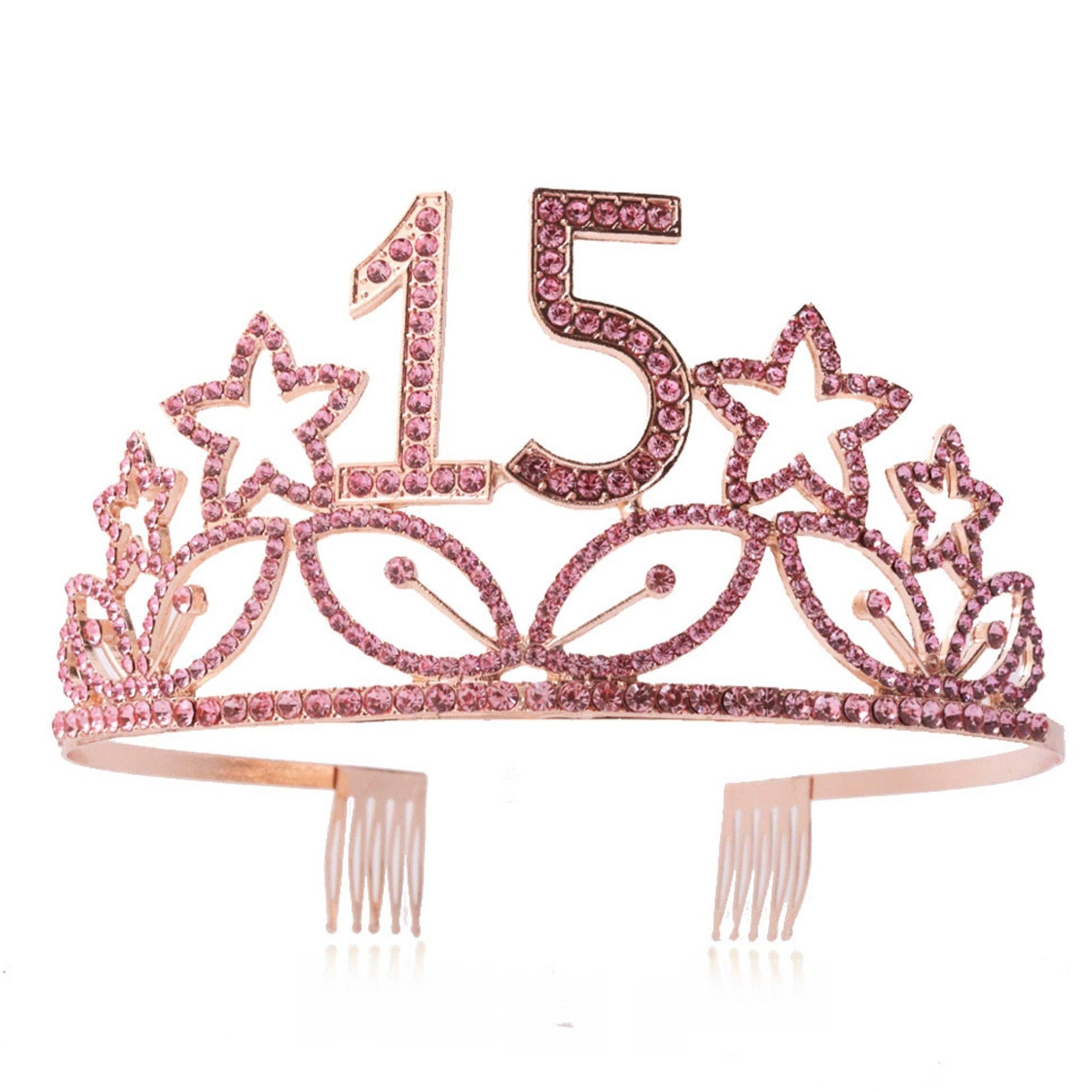 Ole - Birthday Star Rhinestone Crown Headband L3959