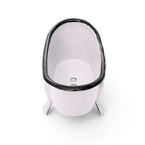 FinchBerry - Farmhouse White Metal Bathtub Soap Dish