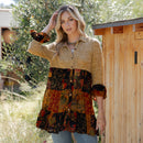 Young Threads - 3/4 Ruffle Sleeves Western Blouse Top (New Color)