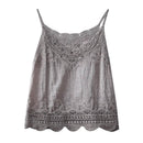 Hope & Sunshine - Lace Trim Camisole Stone Wash Tank Top