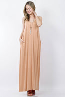 42POPS - `.42pops Maxi Dress w/ adjustable strap & pockets