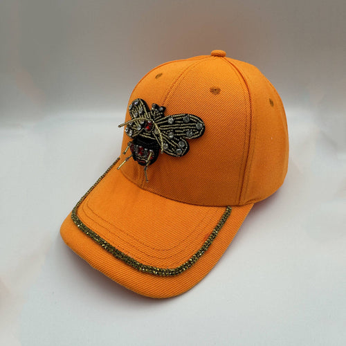 Ole - Bee Seed Bead Rhinestone Cap C0798