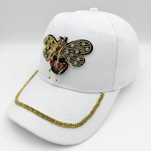Ole - Bee Seed Bead Rhinestone Cap C0798