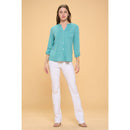 Perseption - FULL PLACKET MANDERINE ROLL TAB SHELL BUTTON SHIRT