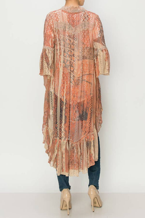 Origami Apparel ~  Lace and Crochet inspired - OLS-4508 SAVANAH Cardigan