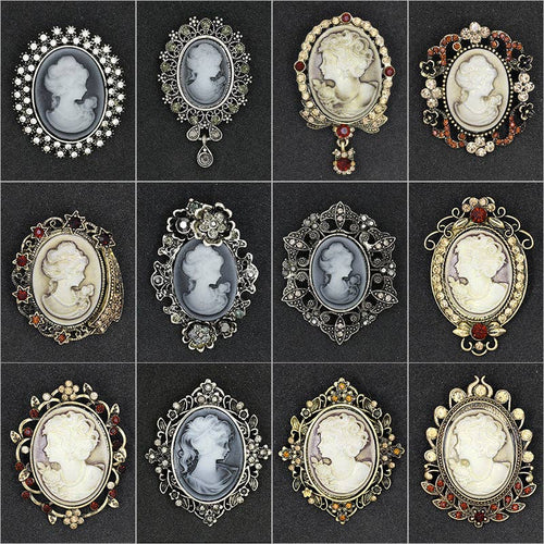 Ole - Baroque Portrait Brooch PA3504