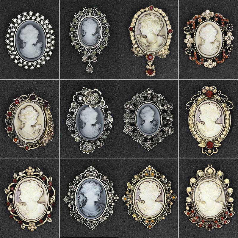 Ole - Baroque Portrait Brooch PA3504
