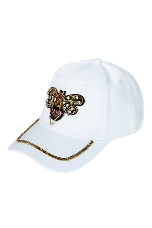 Ole - Bee Seed Bead Rhinestone Cap C0798