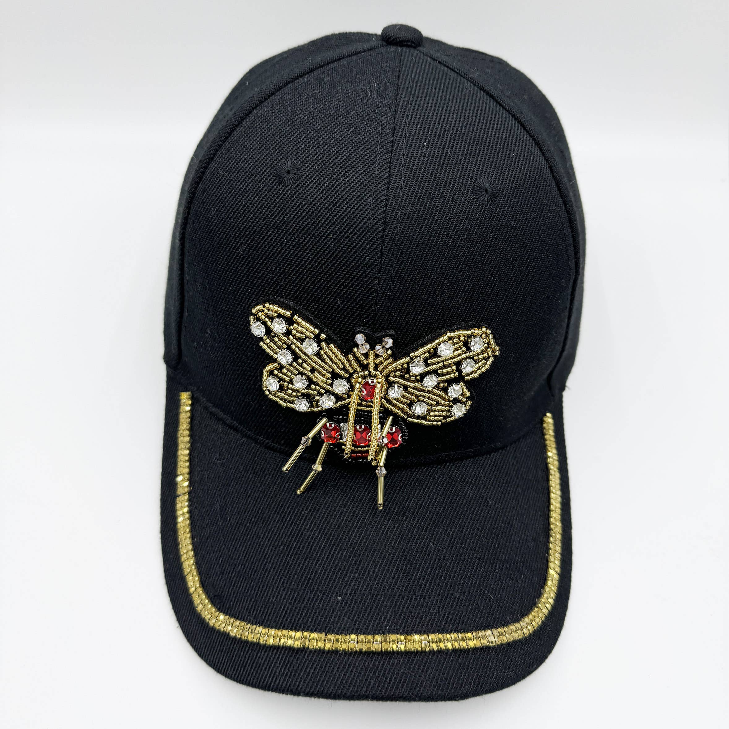 Ole - Bee Seed Bead Rhinestone Cap C0798