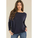 Perseption - OVERSIZE SCOOP NECK WIDE CUFF DOLMAN SWEATER