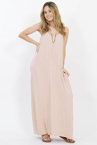 42POPS - `.42pops Maxi Dress w/ adjustable strap & pockets