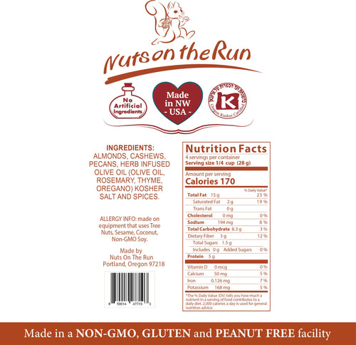 Nuts On The Run - Italian Herb Nuts