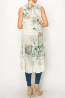 Origami Apparel ~  Lace and Crochet inspired - OLS-4602 BG-GRN ROSE