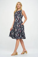 LA Soul - Cat Print Plus Size Dress