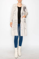 Origami Apparel ~  Lace and Crochet inspired - OLS-4731BG-BK SCALE