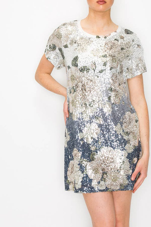 Origami Apparel ~  Lace and Crochet inspired - OLS-4691SIL-DD NV FL