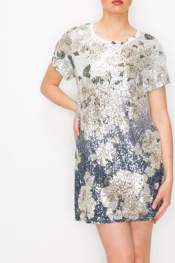 Origami Apparel ~  Lace and Crochet inspired - OLS-4691SIL-DD NV FL