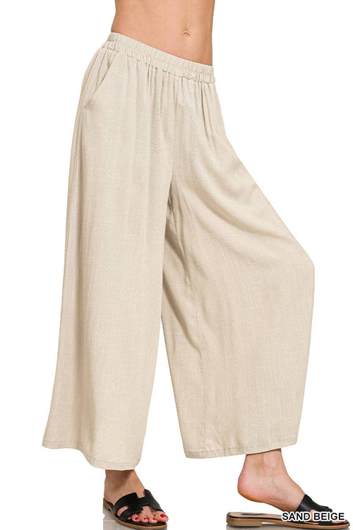 42POPS - '.....Woven Elastic Band Pants With Pocket