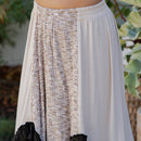 Young Threads - Bohoemian Mid-Length Skirt with Rayon Print (New Color) SK23162
