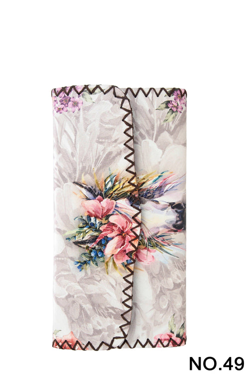 Ole - Floral Horse Printed Wallet HB0582 - NO.49WH