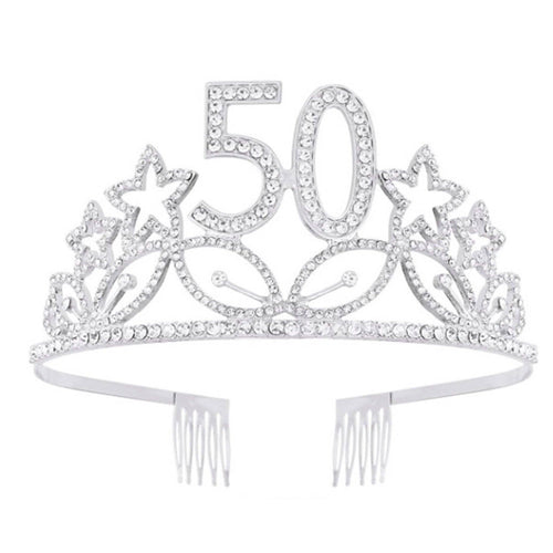 Ole - Birthday Star Rhinestone Crown Headband L3959