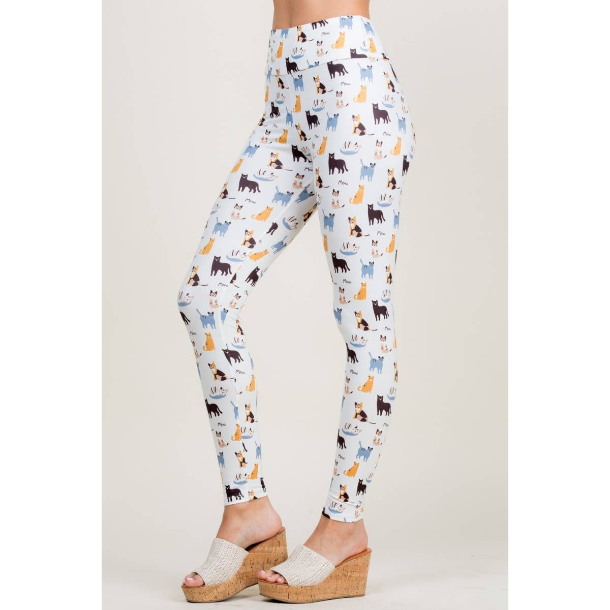 LA Soul - Colorful Cat Print Legging