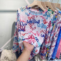 Hope & Sunshine - Tie-Dye Mesh Top
