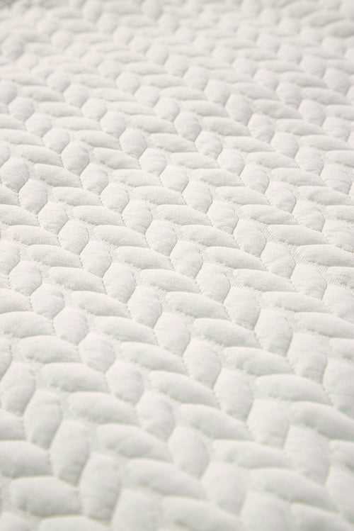 White XOXO Chenille Letter Patch Quilted Sweatshirt
