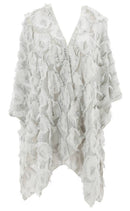 JC Sunny Fashion - 11 Colors-Fringe Feather Detailed Lightweight Eyelash Kimono