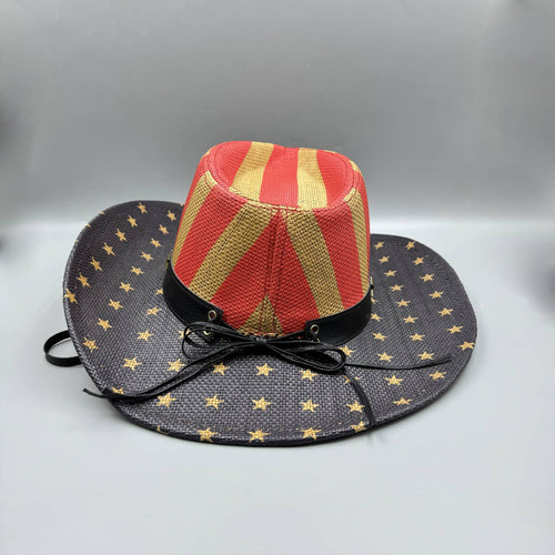 Ole - American Flag Cowboy Straw Hat