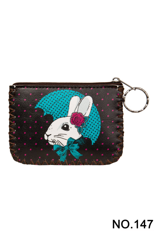Ole - Bunny Printed Coin Purse HB0665 - NO.147