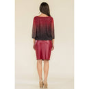 Perseption - ILLUSIONS GLITTER MESH MINI BOAT NECK BLOUSE