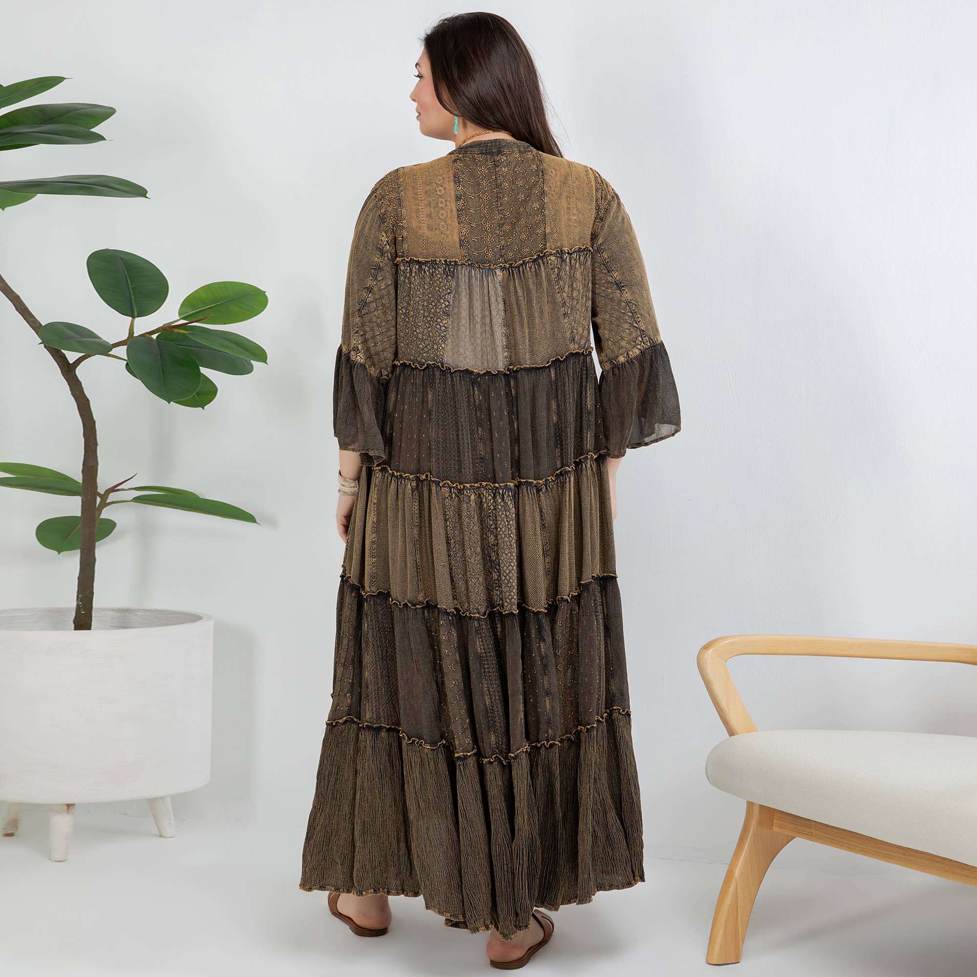 Young Threads - Timeless Long Jhabla Dress - Elegant & Chic (New Color)