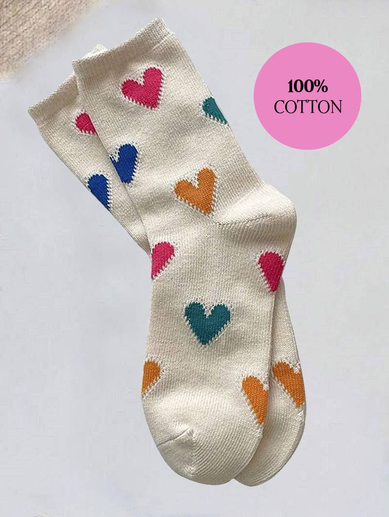 42POPS - ",,,_ HEART CASUAL SOCKS