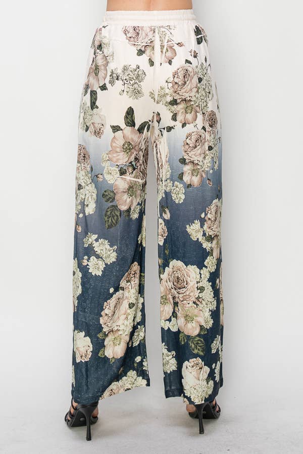 Origami Apparel ~  Lace and Crochet inspired - OLS-4703 BG/DD NAVY FL