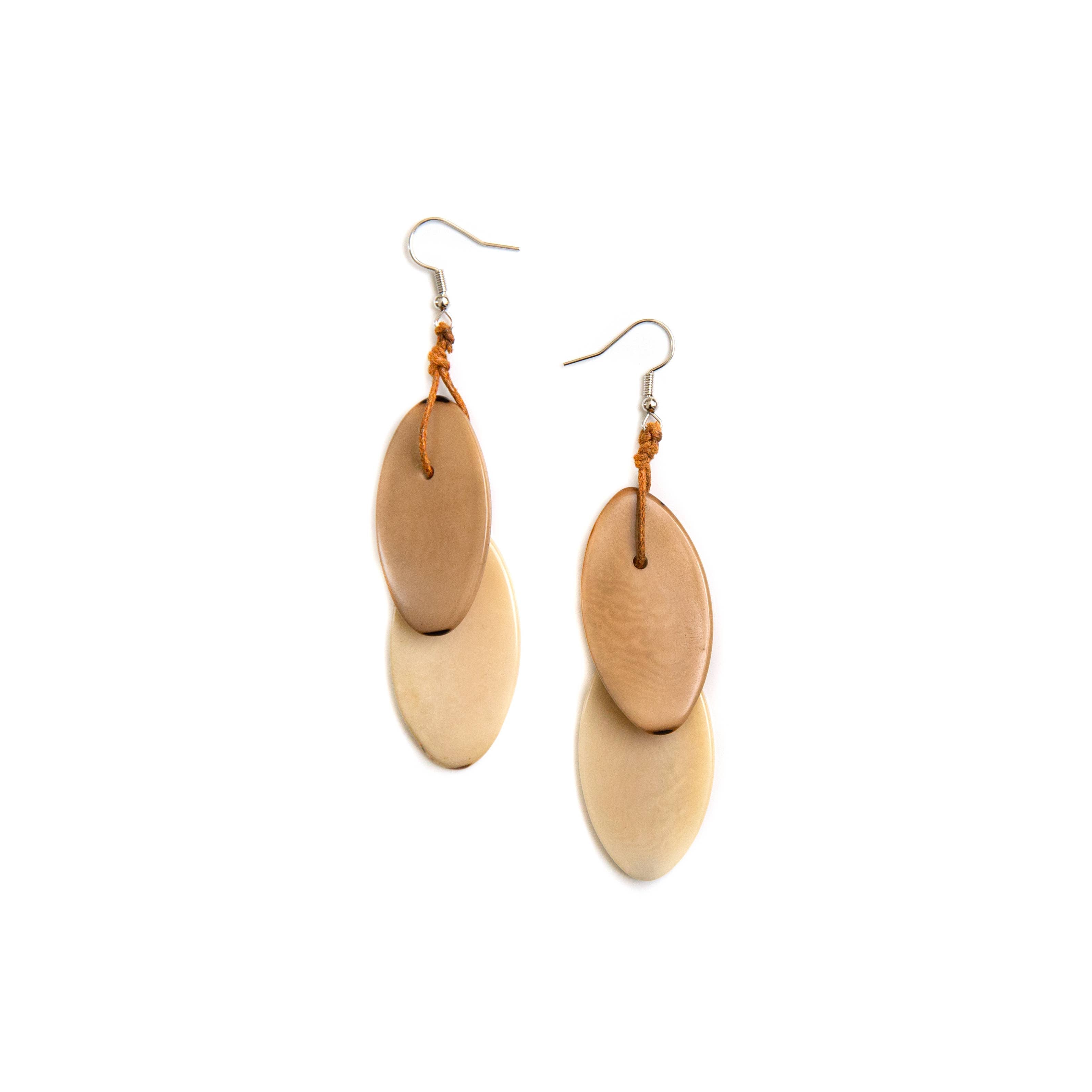 Organic Tagua Jewelry - SALE! Nici Earrings