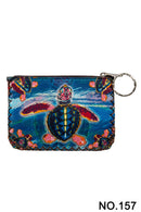 Ole - Sea Turtle Printed Coin Purse HB0665 - NO.157