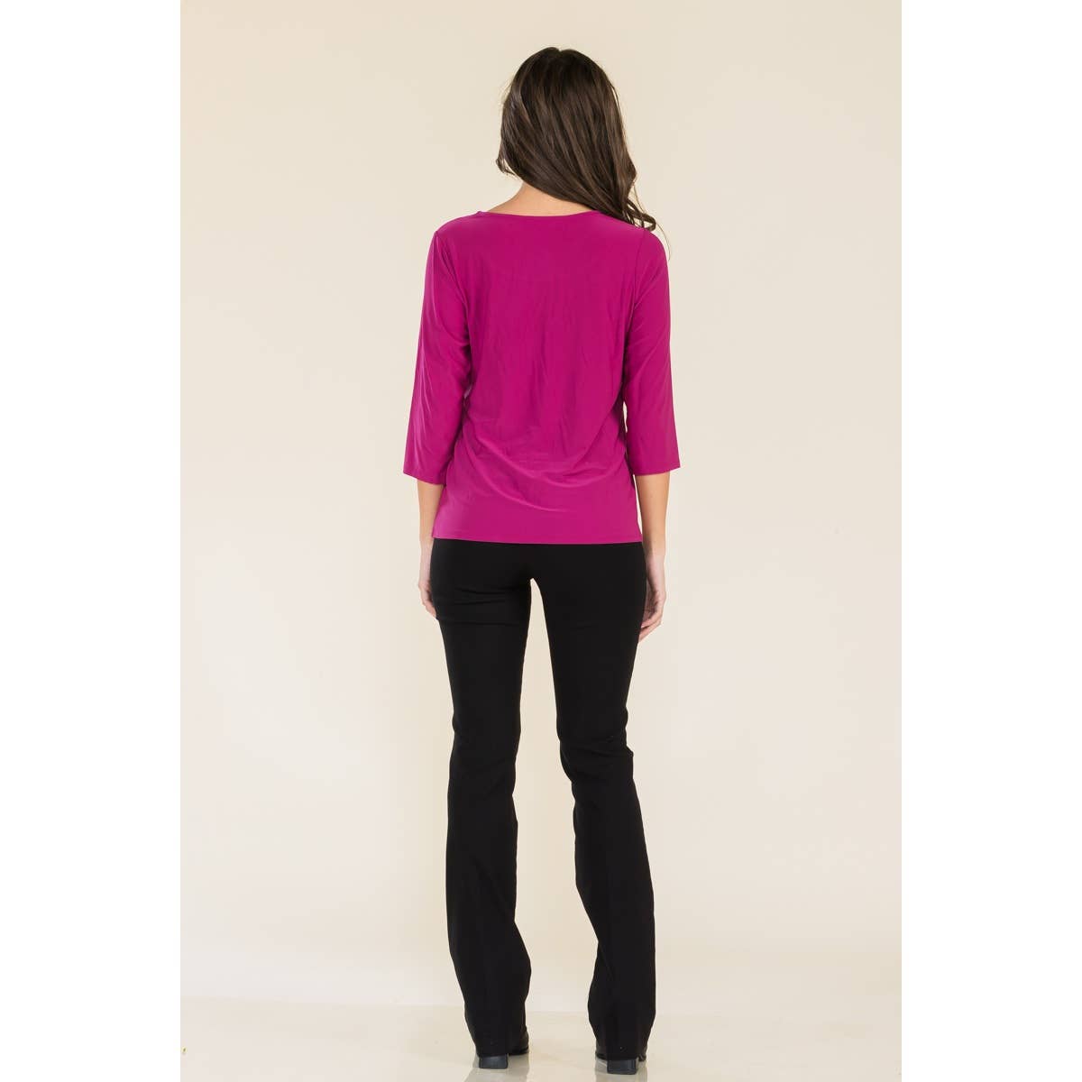 Perseption - RHINESTONE GROMMENT NECK SIDE TIE FASHION TOP