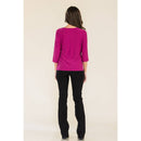 Perseption - RHINESTONE GROMMENT NECK SIDE TIE FASHION TOP