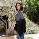 Young Threads - Printed Rayon Kimono Shrug with Embroidery (New Color)